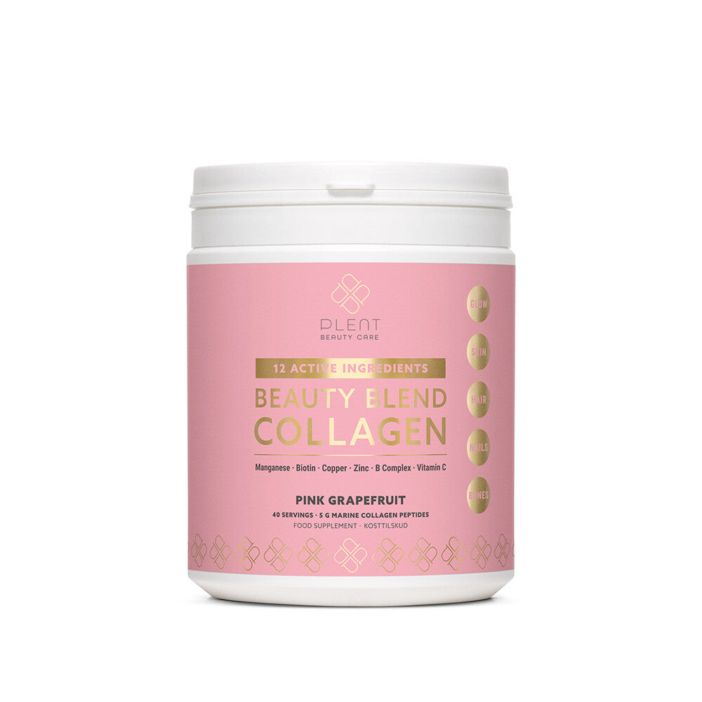 Beautypakket: Plent Pure Marine Collageen Naturel 300 g + Beauty Blend Collageen Pink Grapefruit 40 porties – Combinatie