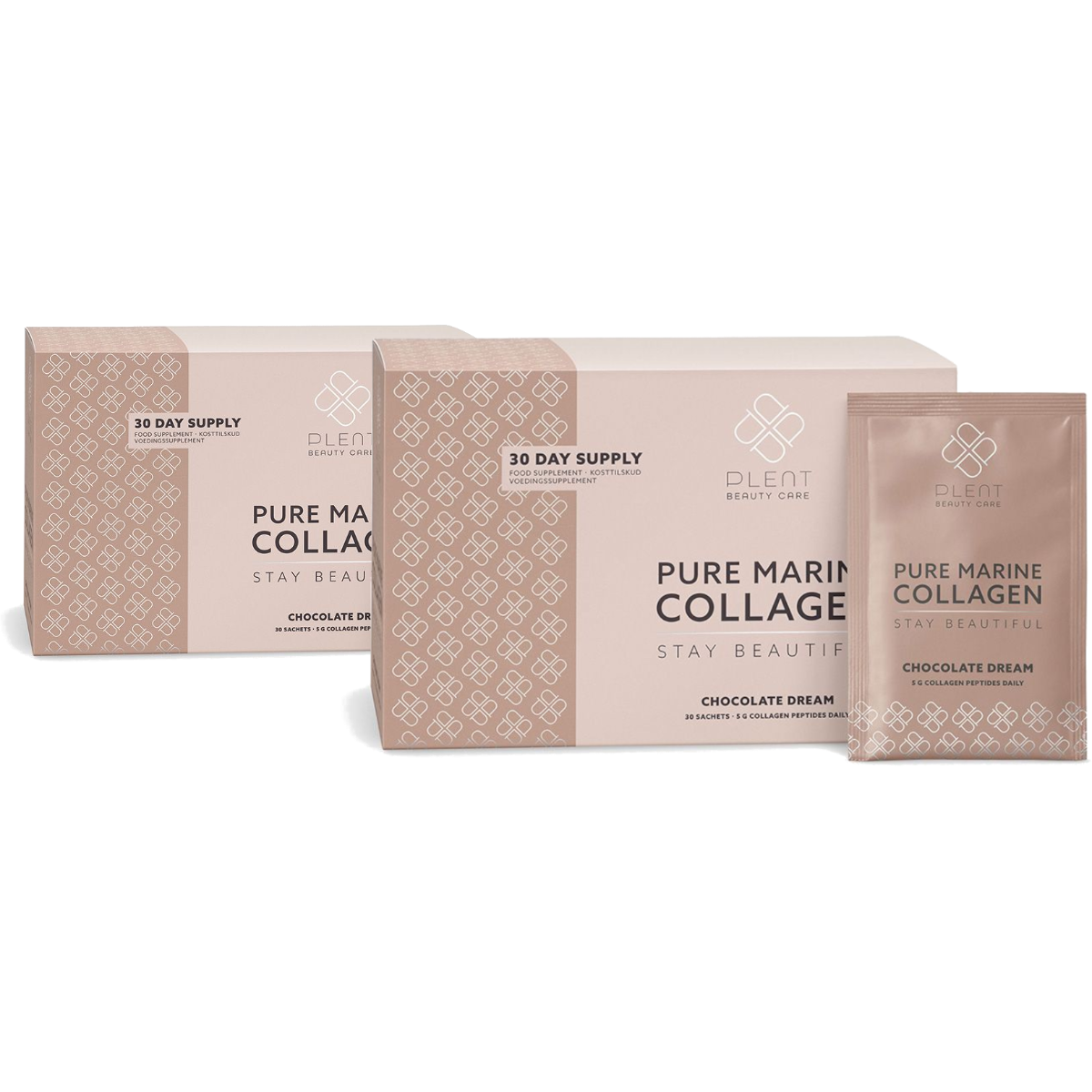 Pure Marine Collagen Chocolate Dream - 2x30 Sachets - 1+1 Gratis Aanbieding
