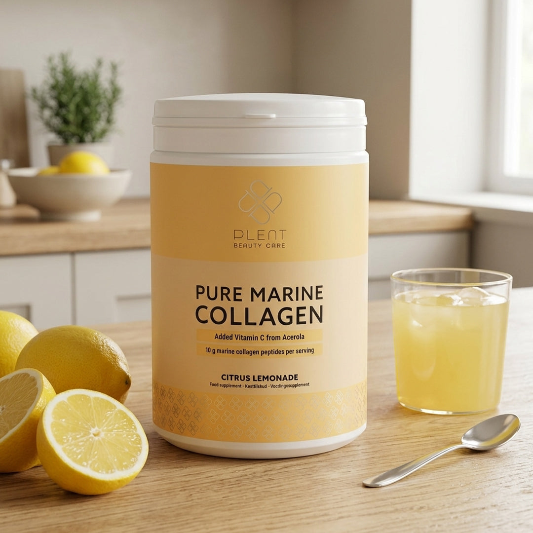 Plent Pure Marine Collagen Citrus Lemonade 4x300g - 3+1 Gratis Aanbieding