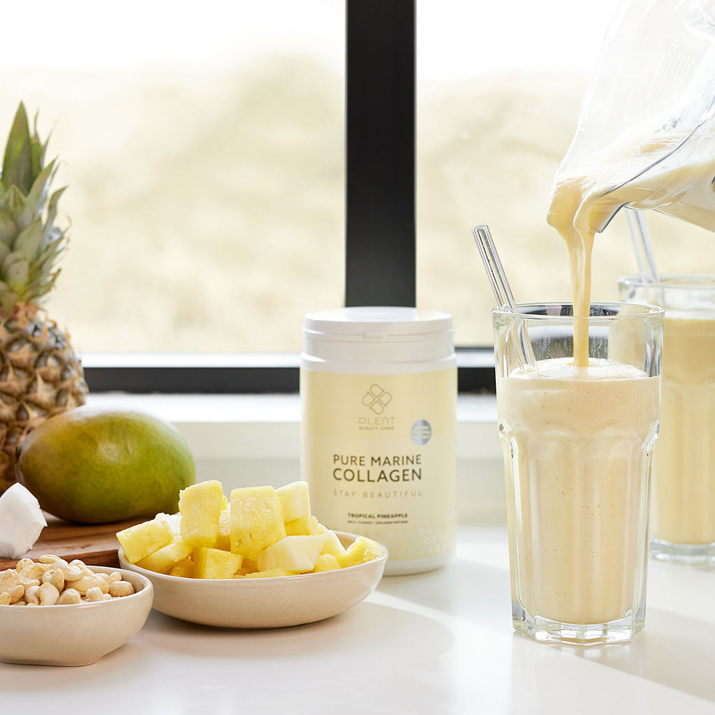 Plent Pure Marine Collagen Tropical Pineapple - 4x300g - 2+2 Gratis Aanbieding