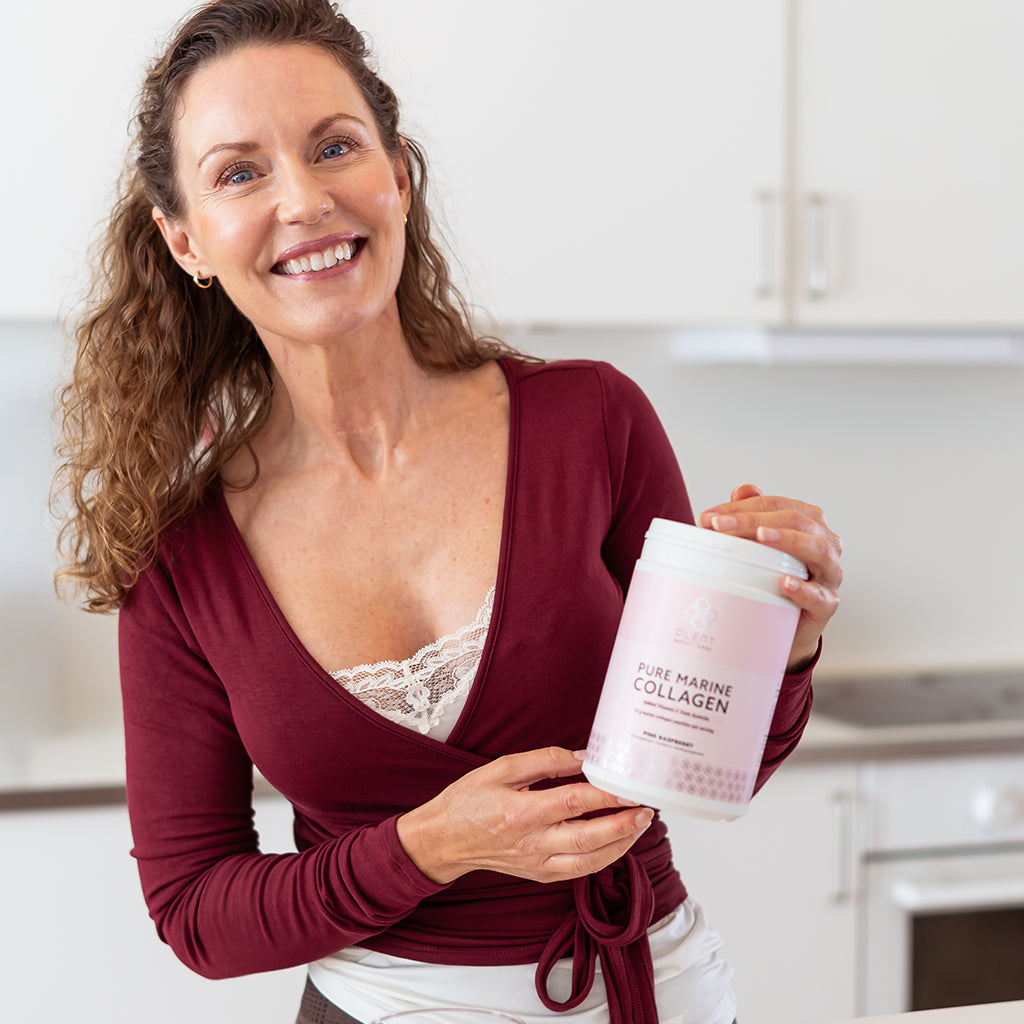 Plent Pure Marine Collagen Pink Raspberry - 4x300g - 3+1 Gratis Aanbieding