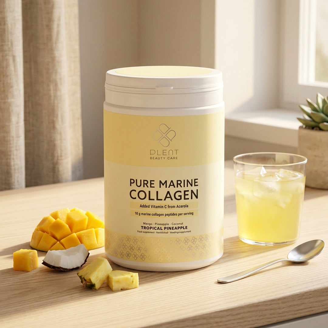 Plent Pure Marine Collagen Tropical Pineapple - 4x300g - 2+2 Gratis Aanbieding