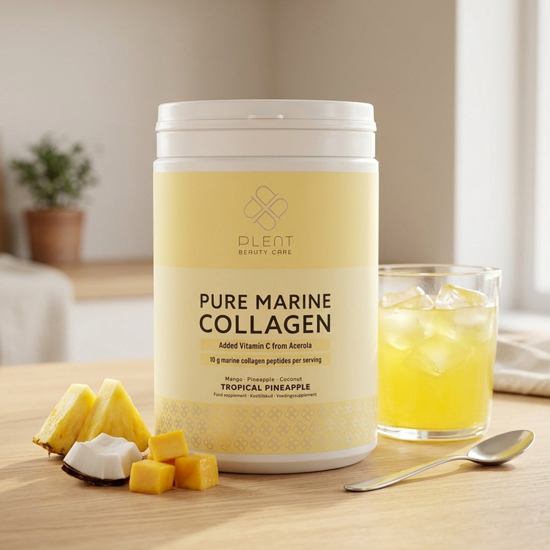 Plent Pure Marine Collagen Tropical Pineapple - 4x300g - 2+2 Gratis Aanbieding