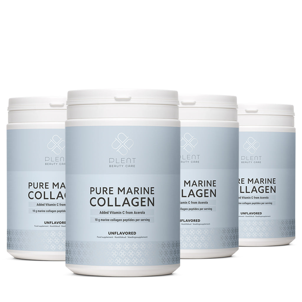 Plent Pure Marine Collagen Naturel - 4x300g - 3+1 Gratis Aanbieding