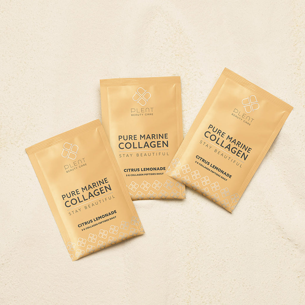 Plent Pure Marine Collagen Citrus Lemonade - 4x30 sachets - 3+1 Gratis Aanbieding