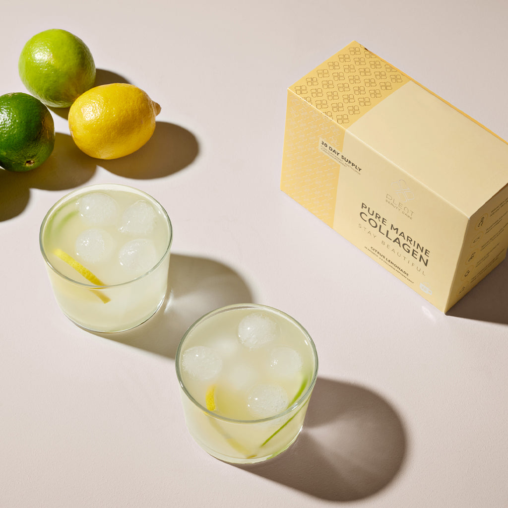 Plent Pure Marine Collagen Citrus Lemonade - 4x30 sachets - 3+1 Gratis Aanbieding