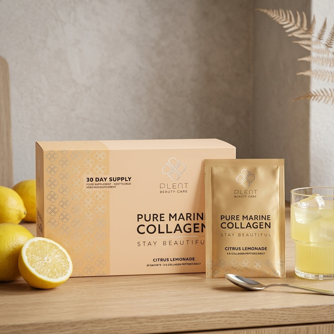 Plent Pure Marine Collagen Citrus Lemonade - 4x30 sachets - 3+1 Gratis Aanbieding