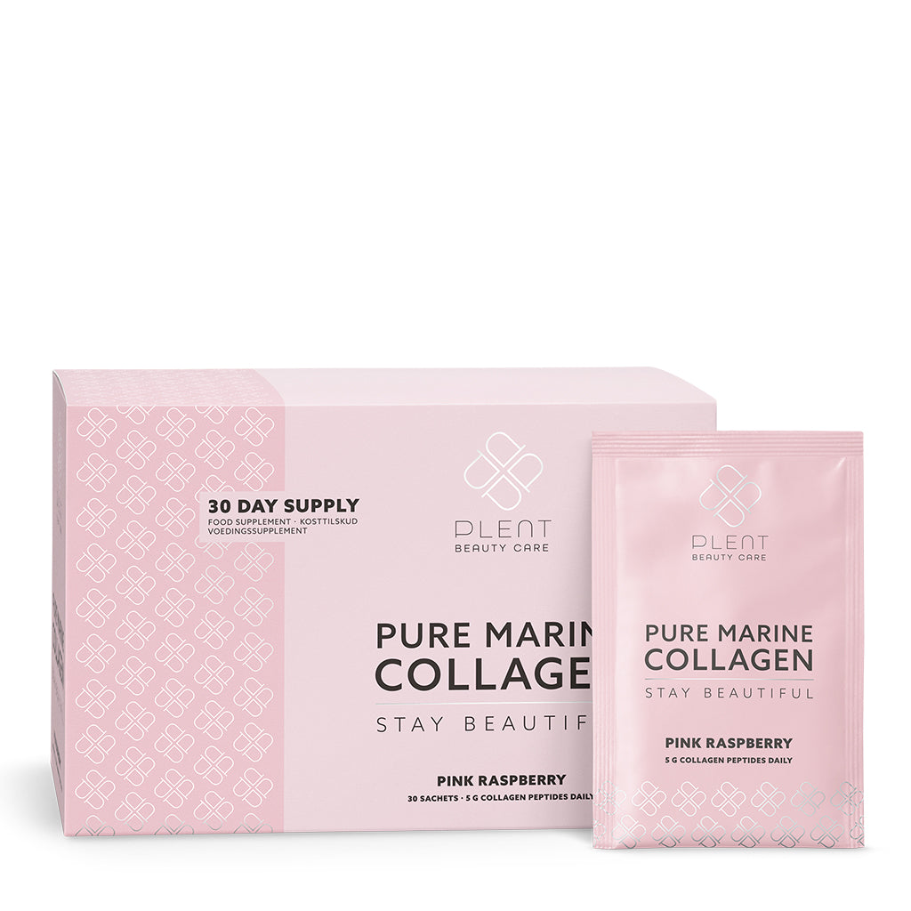 Plent Pure Marine Collagen Pink Raspberry - 4x30 Sachets - 3+1 Gratis Aanbieding