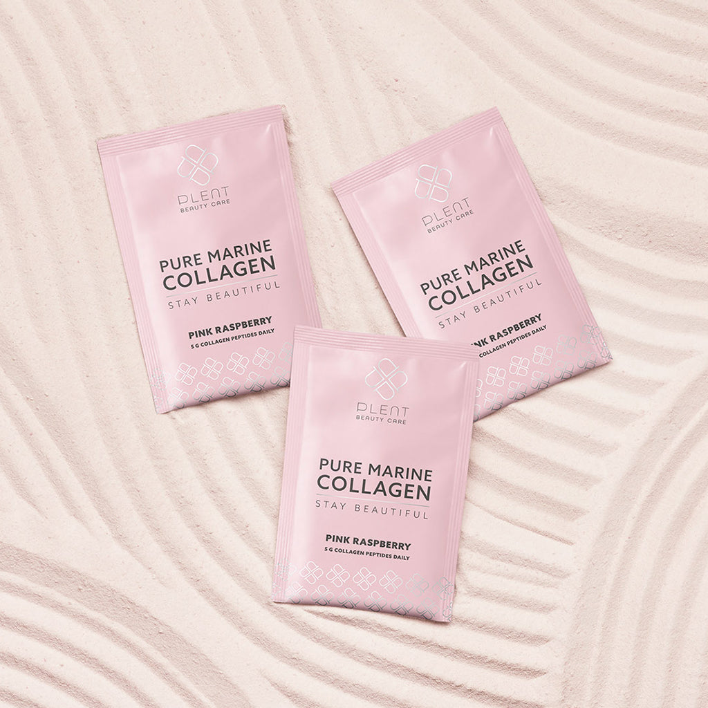 Plent Pure Marine Collagen Pink Raspberry - 4x30 Sachets - 3+1 Gratis Aanbieding