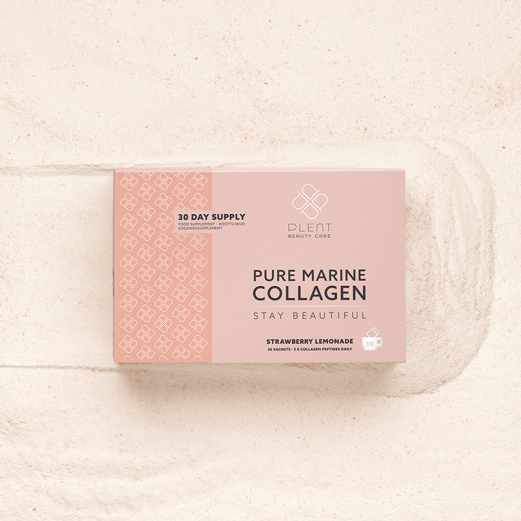Plent Pure Marine Collagen Strawberry Lemonade - 4x30 sachets - 3+1 Gratis Aanbieding