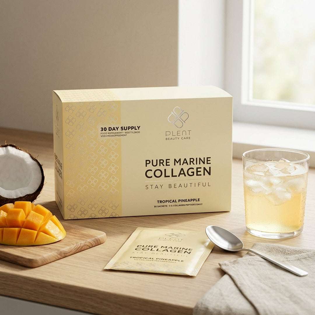 Plent Pure Marine Collagen Tropical Pineapple - 4x30 sachets - 2+2 Gratis Aanbieding