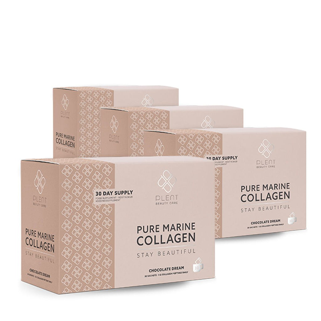 Plent Pure Marine Collagen Chocolate Dream - 4x30 Sachets - 3+1 Gratis Aanbieding