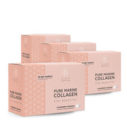 Plent Pure Marine Collagen Strawberry Lemonade - 4x30 sachets - 3+1 Gratis Aanbieding