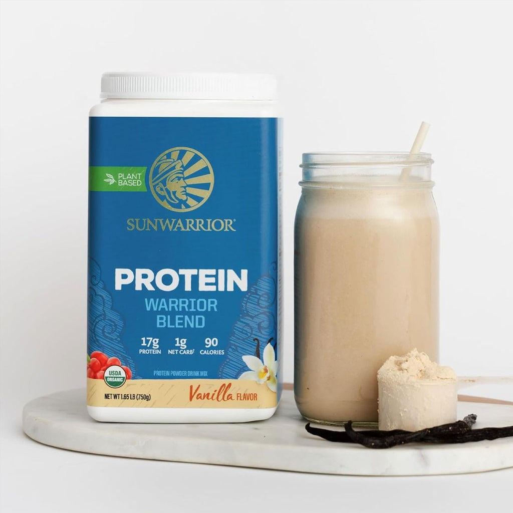 Sunwarrior - Warrior Blend Protein Vanilla - 3x750g - Aanbieding