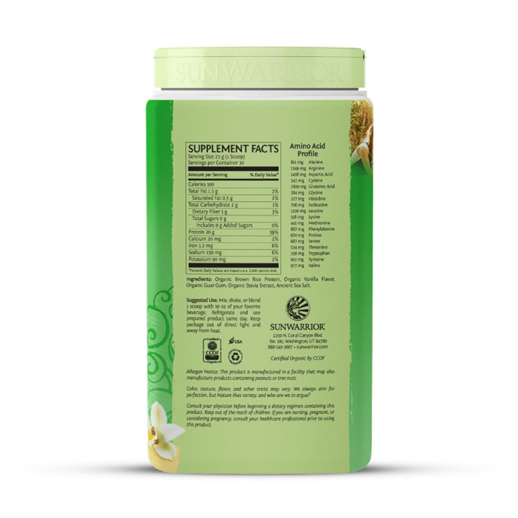 Sunwarrior - Classic Protein Vanilla - 750g