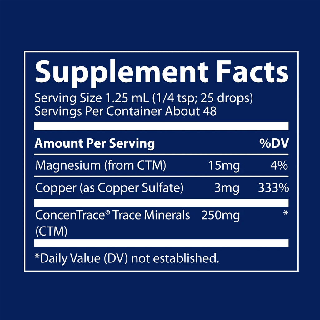 Trace Minerals Liquid Copper (koper) 3mg - 59ml