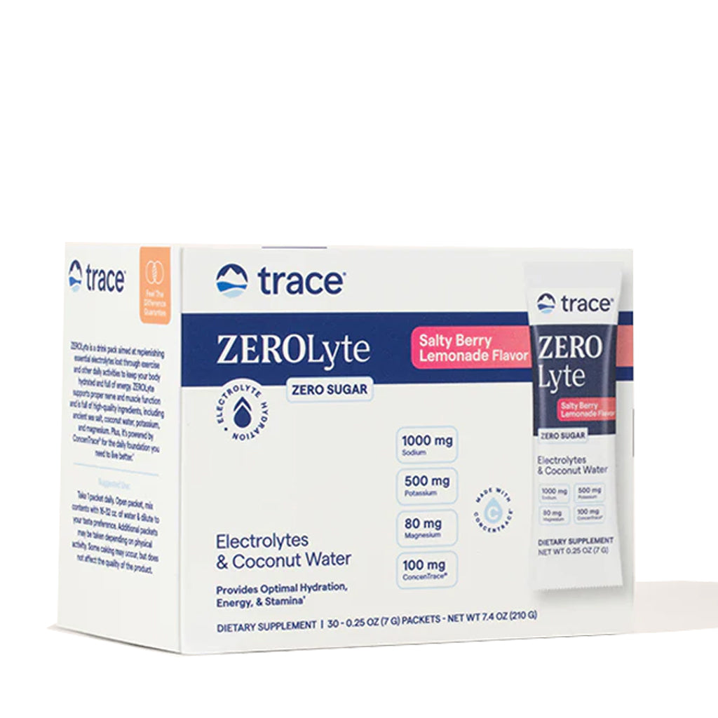 Trace Minerals - ZEROlyte - Salty Berry Lemonade - 30 Sachets