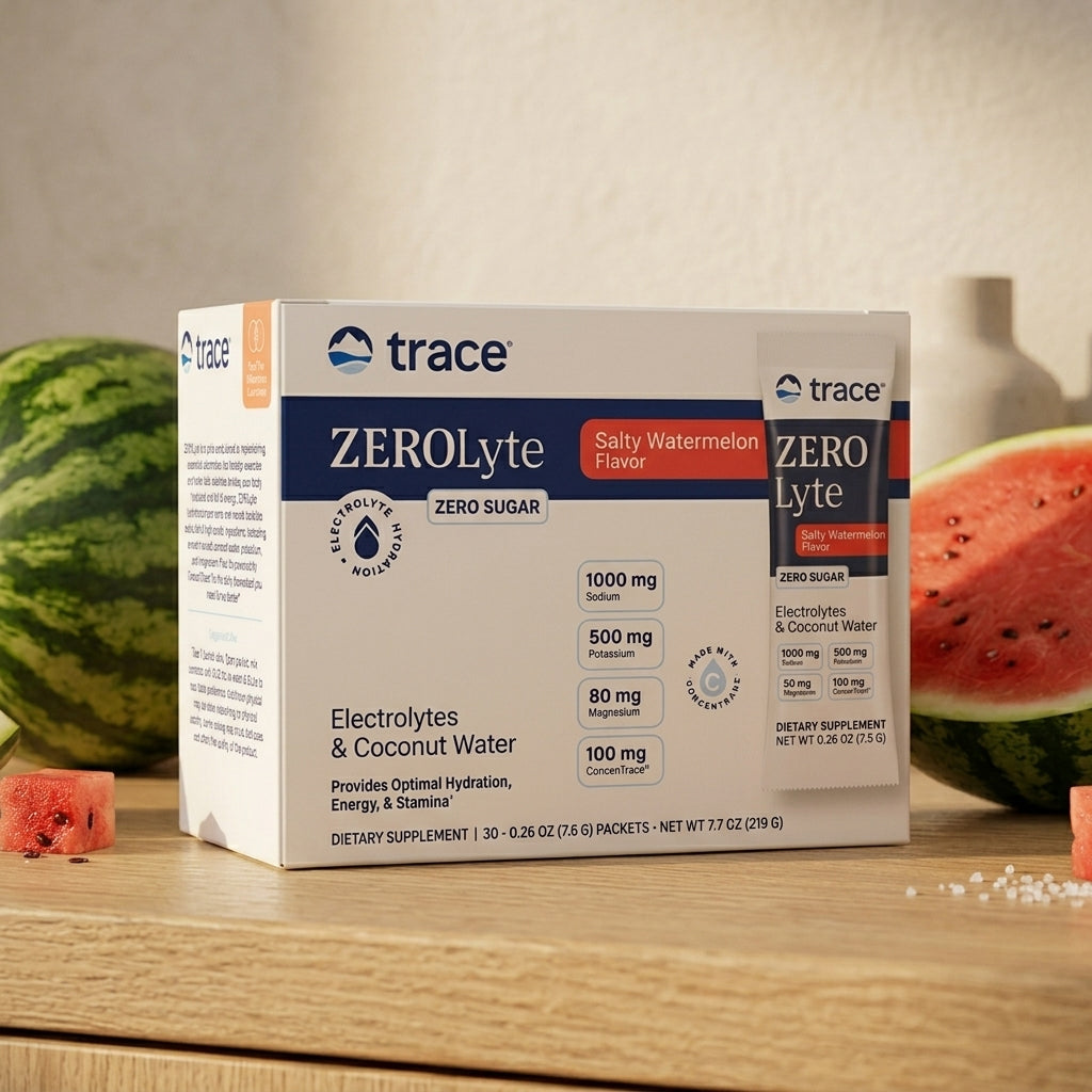 Trace Minerals ZEROLyte Salty Watermelon - 30 sachets