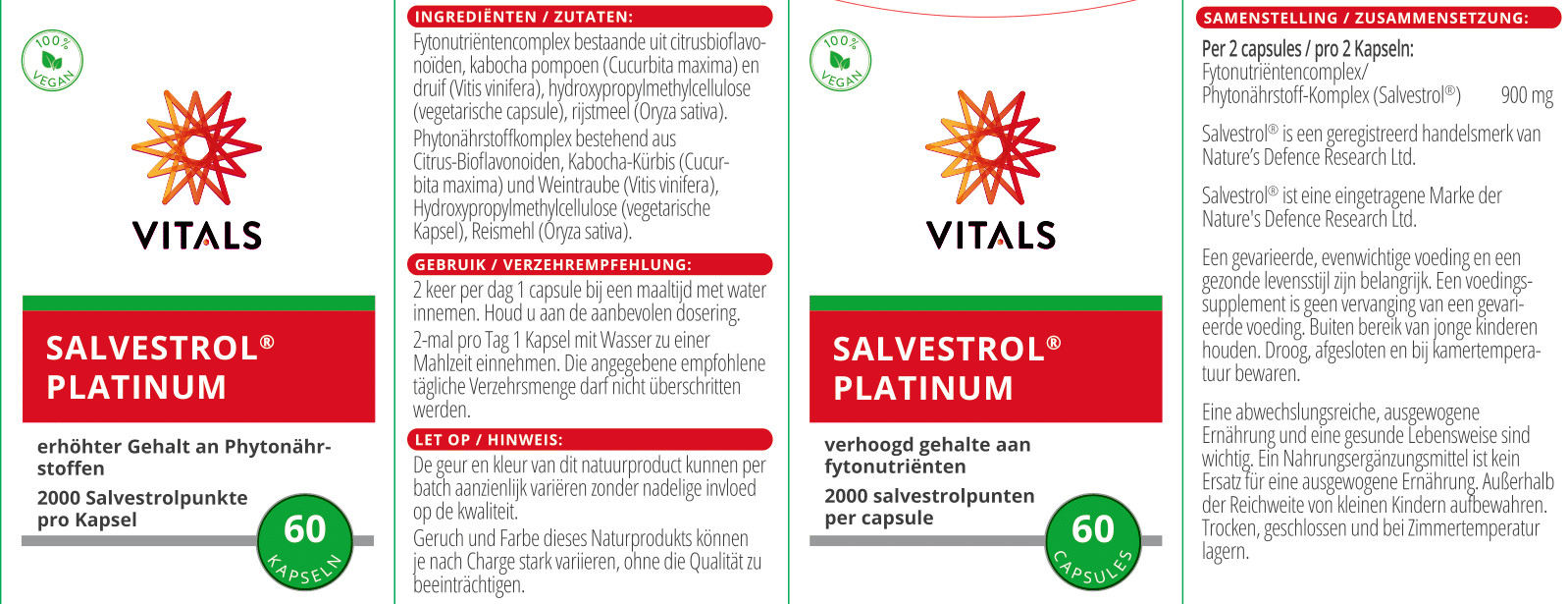 Vitals - Salvestrol® Platinum - 60 caps