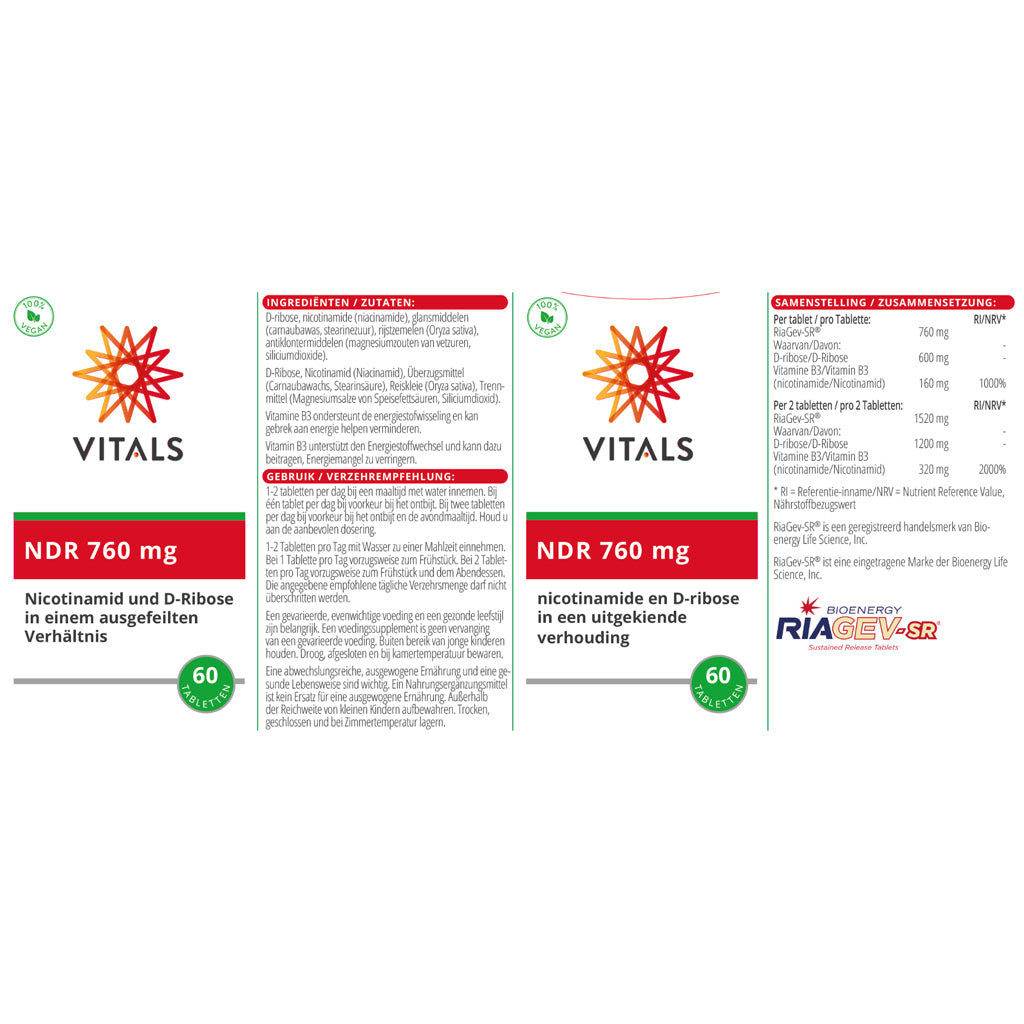 Vitals - NDR 760mg - 60 tabs