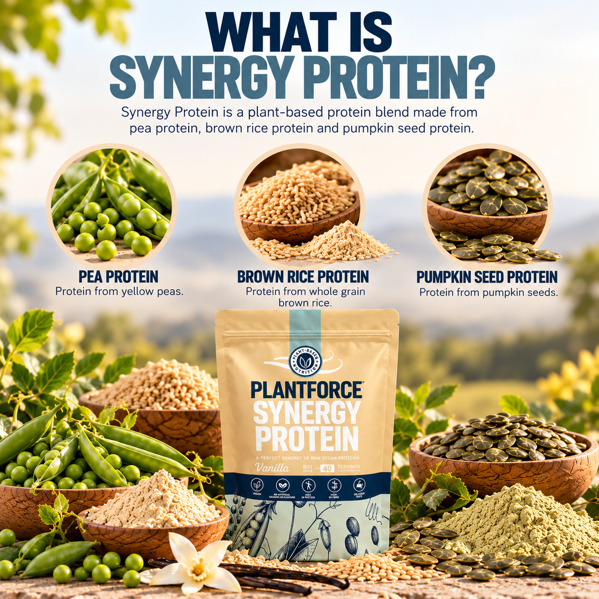 Synergy Protein Vanilla – Powder – 800 g