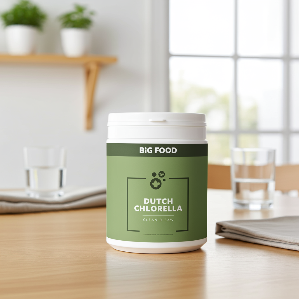 Dutch Chlorella Clean & Raw - 4x2000 tabs - 3+1 Gratis Aanbieding - Big Food